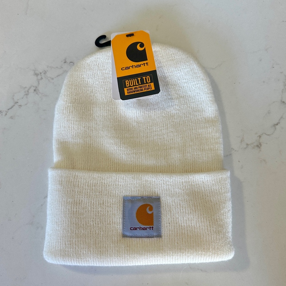 NWT Carhartt Cream Beanie